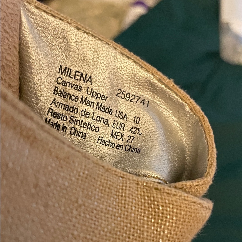 George Women's Beige Wedge Sandals - Picture 3 of 3